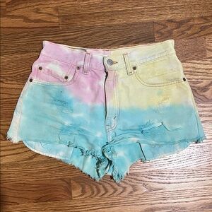 Levi's 550 Pastel Tie-Dye Shorts Relaxed Fit